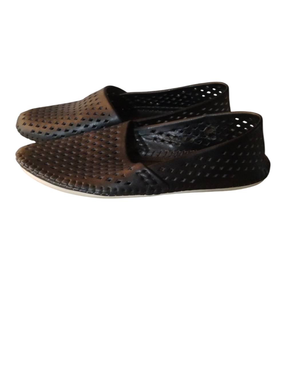BCBGeneration Black Perforated Slip-On Loafers SZ 7.5 - Picture 3 of 9